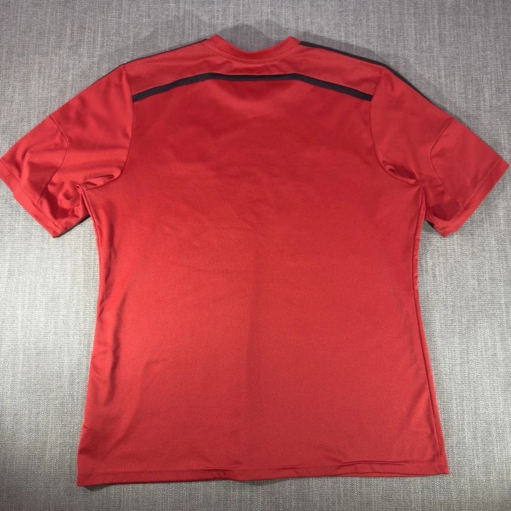 Portland Timbers Jersey Mens XL Red MLS Soccer Adidas ClimaCool Alaska Airlines